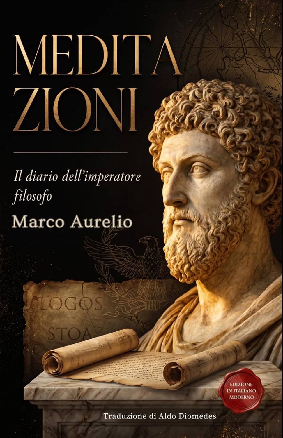 Retro copertina di Meditazioni: Il diario dell'imperatore filosofo