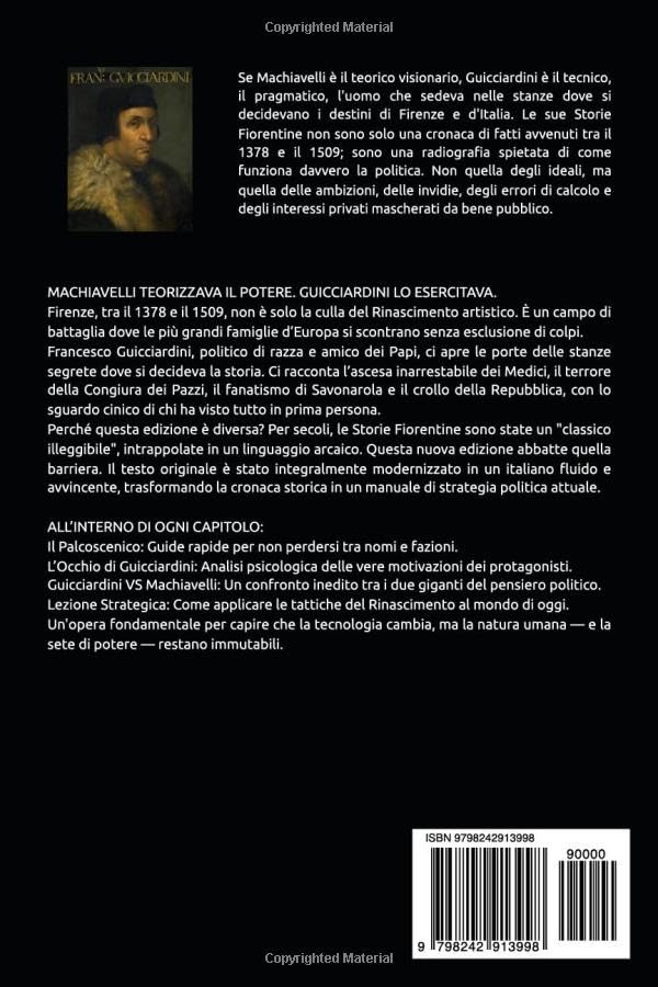 Retro copertina di Storie Fiorentine