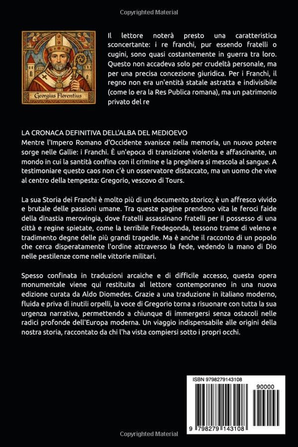 Retro copertina di Historia Francorum