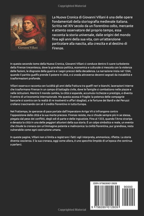 Retro copertina di Nuova Cronica Tomo Secondo