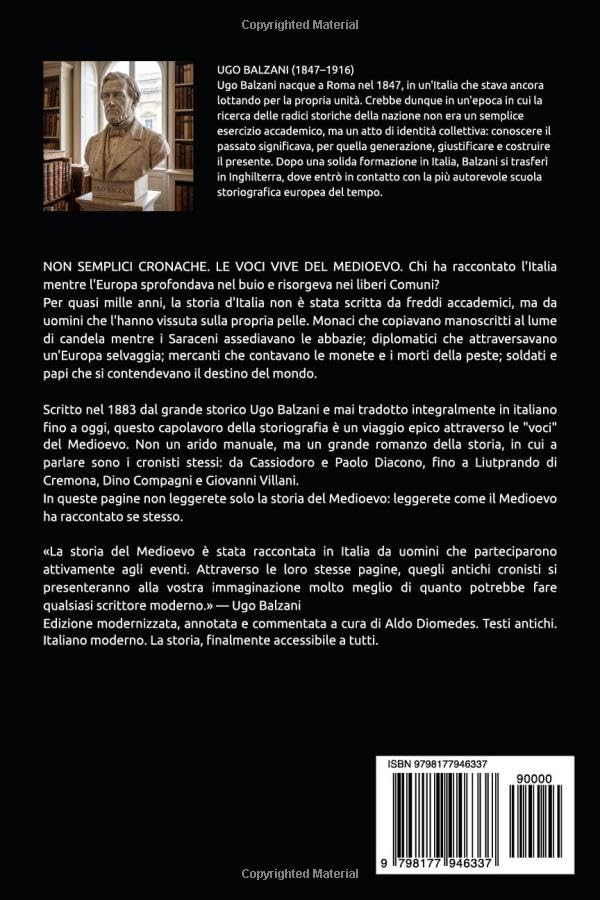 Retro copertina di Le Cronache Italiane del Medioevo